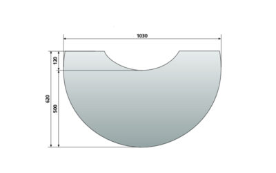 JUSTUS GLAS-VORLEGEPLATTE ZU AUSTIN